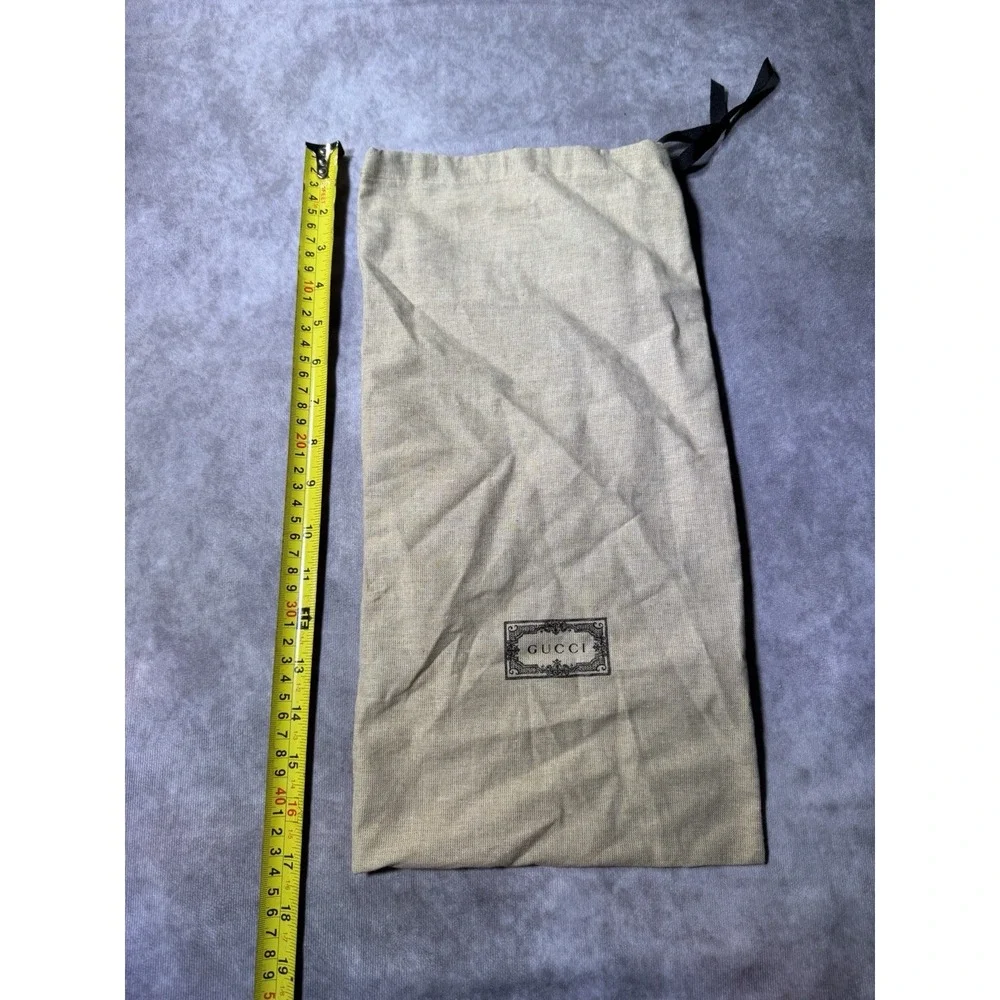Gucci Beige Drawstring Dustbag Pouch with Logo Accent, Women's One Size